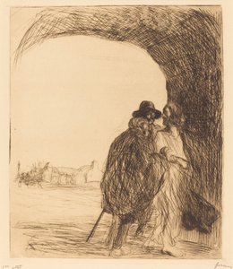 Das Treffen unter dem Bogen (dritte Platte) von Jean Louis Forain