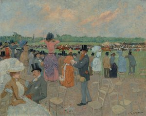 Die Rennen von Longchamp von Jean Louis Forain
