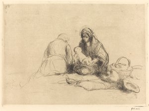 Die Rast auf der Flucht nach Ägypten