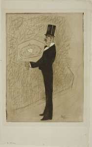 Der Dandy mit einem Blumenstrauß von Jean Louis Forain