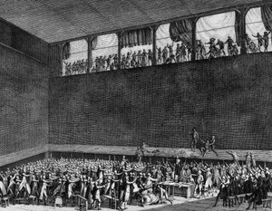 Französische Revolution: Schwur des Ballhauses am 20. Juni von Jean Louis II (after) Prieur