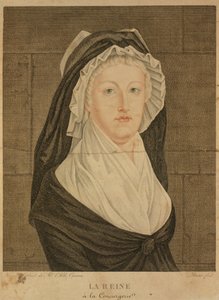 Marie Antoinette als Gefangene in der Conciergerie, 1793 von Jean Louis Prieur