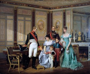 Die Kaiserin Josephine stellt ihre Kinder dem Kaiser Alexander in Malmaison vor, um 1839-1879 von Jean Louis Victor Viger
