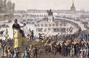 Erste Feier der Freiheit in Paris am 15. April