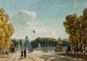 Ein Blick auf die Tuilerien vom Champs-Elysees
