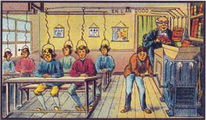 In der Schule. Aus der Serie Visionen des Jahres 2000, 1899 von Jean Marc Côté
