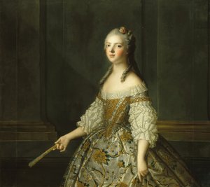 Madame Adélaïde von Frankreich 1732-1800, mit einem Fächer von Jean Marc Nattier