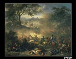 Die Schlacht von Poltawa im Jahr 1709, 1717