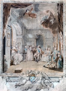 Mme Louise verabschiedet sich von ihrem Sohn, 1772 von Jean Michel the Younger Moreau