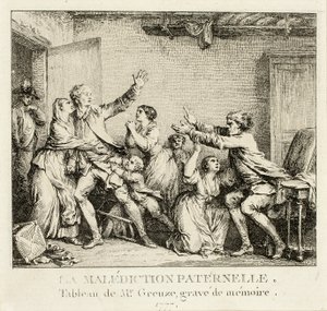 Väterlicher Fluch von Jean Michel Moreau