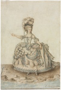 Kostümstudie für Opernsänger, 1781