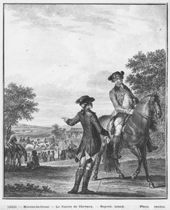 Das Pferderennen, graviert von Heinrich Guttenberg, ca. 1777