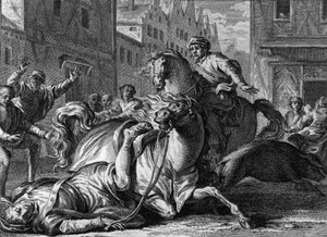 Tod von Philippe von Frankreich (1116-1131), Paris von Jean Michel the Younger Moreau