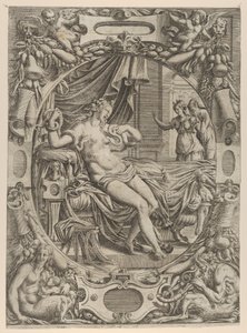 Kleopatra von einer Aspis gebissen, 1535-55