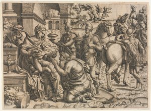 Die Anbetung der Könige von Jean Mignon
