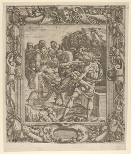 Die Grablegung, 1535-55 von Jean Mignon
