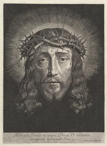 Das heilige Gesicht mit Dornenkrone, großes Format