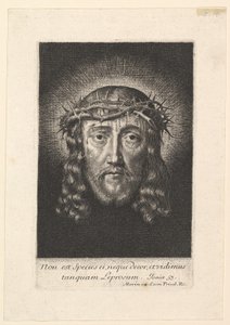La sainte Face couronnee depines, petit format, frühes bis mittleres 17. Jahrhundert von Jean Morin