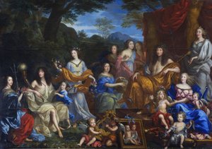 Mythologisches Porträt der Familie von Ludwig XIV.