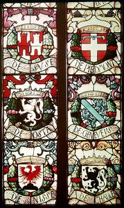 Heraldische Wappen im Zusammenhang mit Philibert von Savoyen, Ehemann der Stifterin, Margarete von Österreich