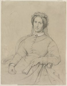 Madame Hippolyte Flandrin Aimée Ancelot, 1869 von Jean Paul Flandrin