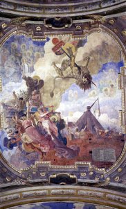 Decke des Rathauses von Toulouse: Allegorie des Todes von Simon de Montfort von Jean Paul Laurens