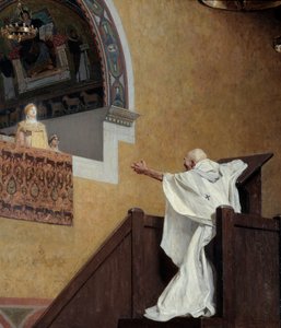 Heiliger Johannes Chrysostomus und die Kaiserin Eudoxia (Detail) von Jean Paul Laurens