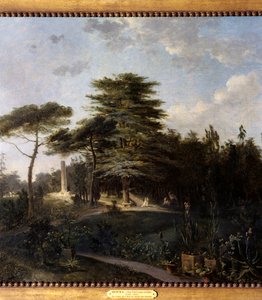 Die Zeder des Libanon im Jardin des Plantes in Paris (Detail) von Jean Pierre Houel