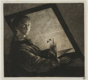 Selbstporträt von Jean Pierre Norblin de La Gourdaine