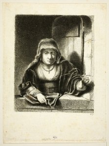 Frau am Fenster