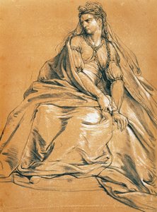 Die Schauspielerin Adrienne Lecouvreur in der Titelrolle von Andromaque von Jean Racine