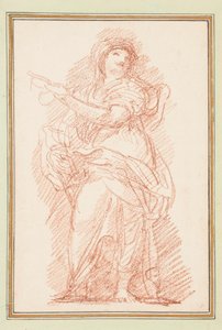Stehende weibliche Figur, die zeigt von Jean Robert Ango