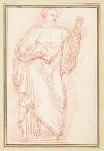 Stehende männliche Figur mit Buch von Jean Robert Ango