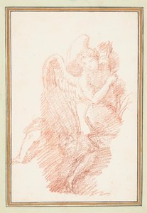 Geflügelte Figur mit Bogen