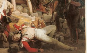 Kämpfe am Hôtel de Ville, 28. Juli 1830 (Detail) von Jean Victor Schnetz