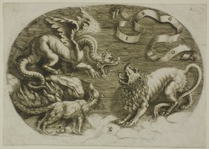 Löwe, Drache und Fuchs von Jean de Gourmont