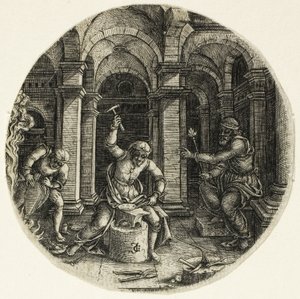 Der heilige Eligius und König Dagobert von Jean de Gourmont