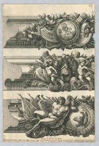 Entwurf für bemalte Rahmen, aus "Bordures de Tableau"