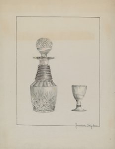 Dekanter und Glas von Jeanne Taylor