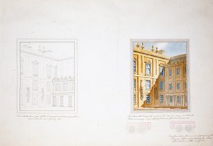 Entwurf für den Inneren Hof, Chatsworth von Jeffry Wyatville