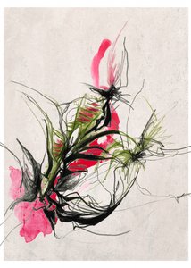 Lebendige abstrakte Botanicals