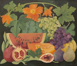 Gemischte Früchte und Melonenblumen