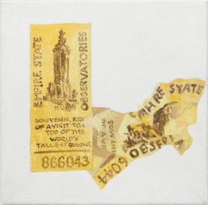 Altes Ticket des Empire State Building