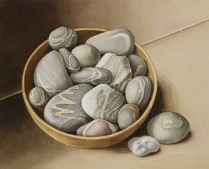 Schale mit Kieselsteinen, 2005