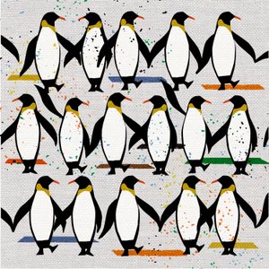Tanzende Pinguine