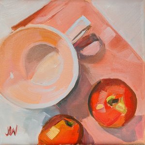 Pfirsich-Teetasse von Jenny Westenhofer