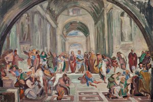 Kopie nach Rafael: Die Schule von Athen