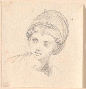 Frauenkopf mit Turban