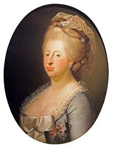 Porträt von Caroline Mathilde, Königin von Dänemark und Norwegen