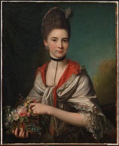 Porträt von Anna Elisabeth Battier, geb. Storp von Jens Juel
